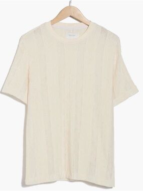 NWT Size S Cactus Man Cream Short Sleeve Knit Tee